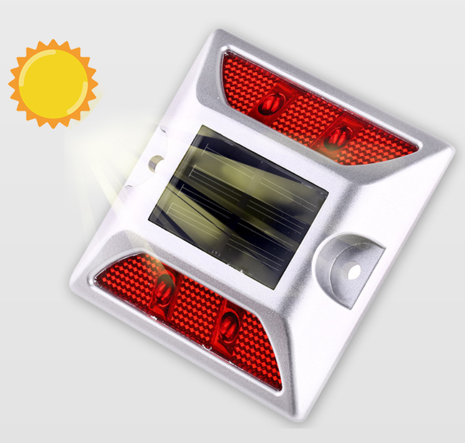 IP68 Steel Solar Road Studs Street Light with Bright Traffic Beacon Road Safety Warning Lights Solar Road Safety Strobe Light