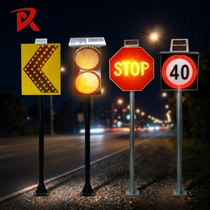 Traffic Arrow Solar LED Warning Directional Chevron Sign