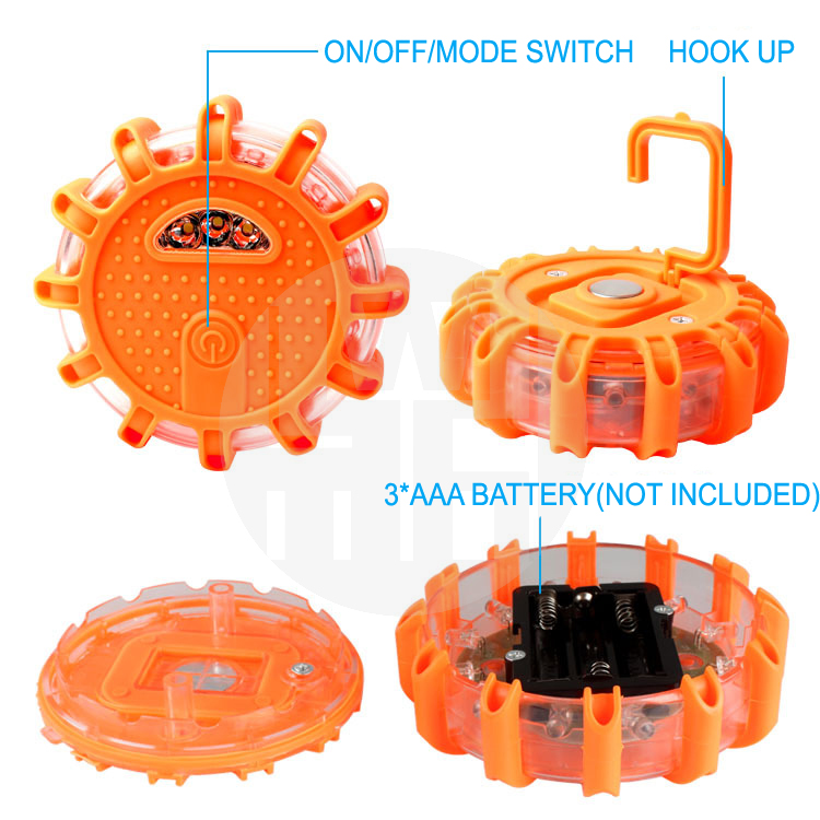Smart LED Road Flare Features