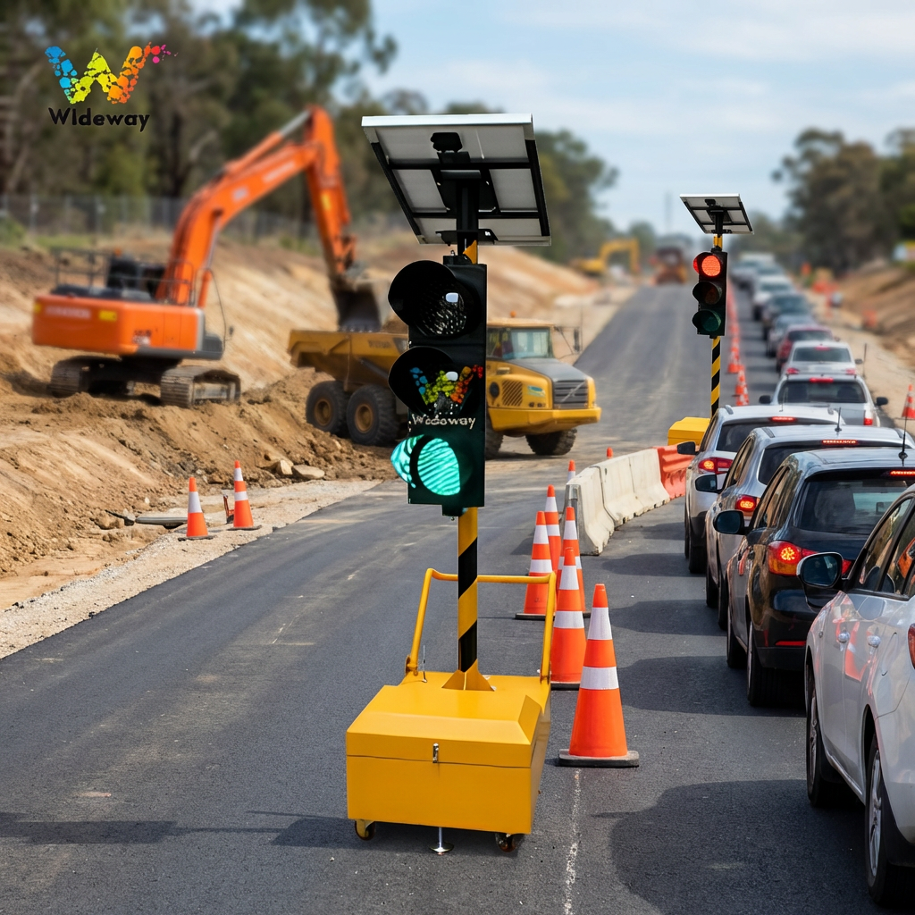 Wireless Distance 200-800 Meters Portable Temporary LED Solar Wireless Mobile Traffic Light