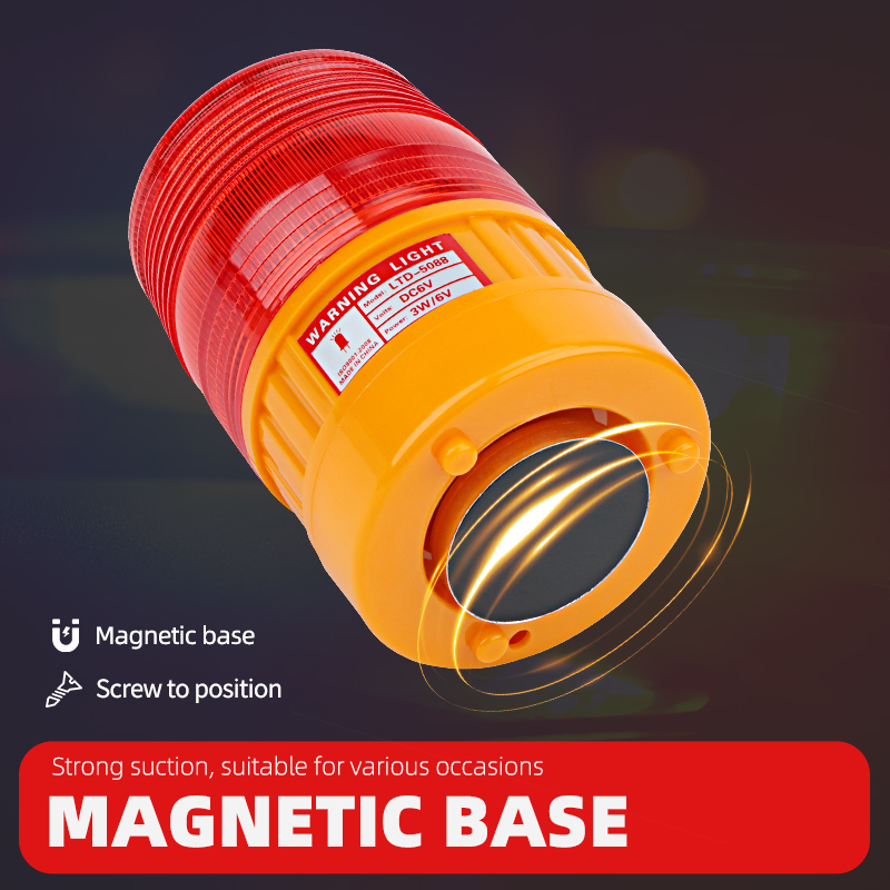 Light Magnetic Flashing Traffic Warning Light