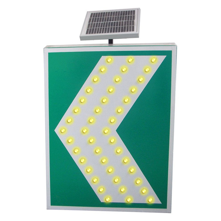 Warning LED Flashing Solar Traffic Sign Board Aluminum Solar-Powered Road Safety Signal Light UV Printed Speed Limit Signage