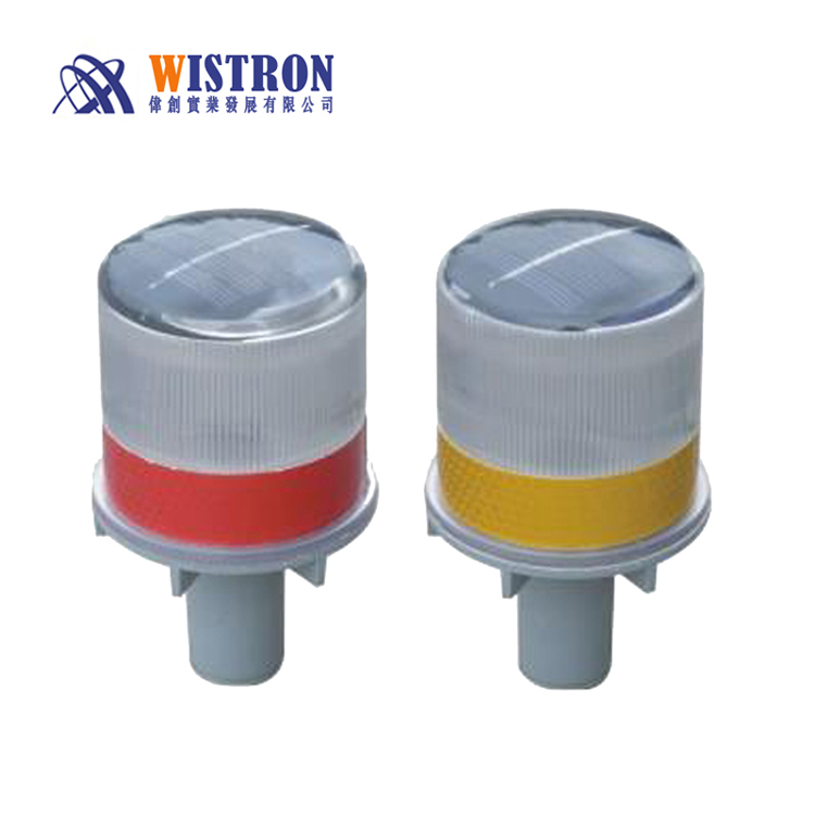Solar Powered Road Construction Traffic Blinking Barricade Solar Warning Lights Obstacle Safety Flashing Light