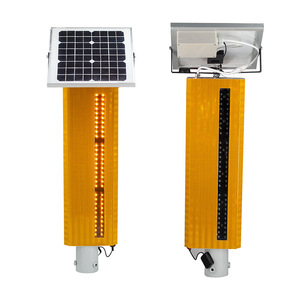 Highway GPS Sequential Synchronous Flashing Solar Led Traffic Warning Light