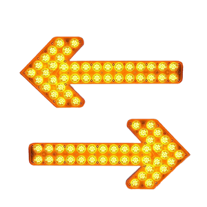 Mains Powered LED Traffic Direction Arrow Caution Turn Beacon