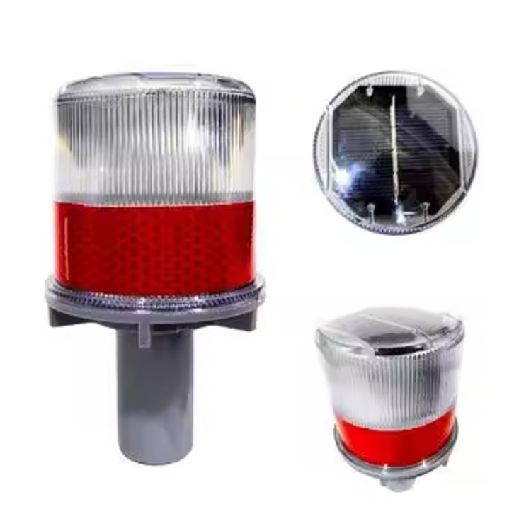 Traffic Cone Flashing Warning Light Solar Warning Beacon Light for Traffic Cone