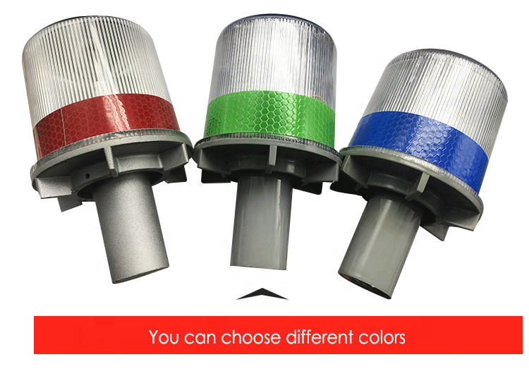 Solar LED Traffic Cone Light Blinker-Safety Warning Lamp