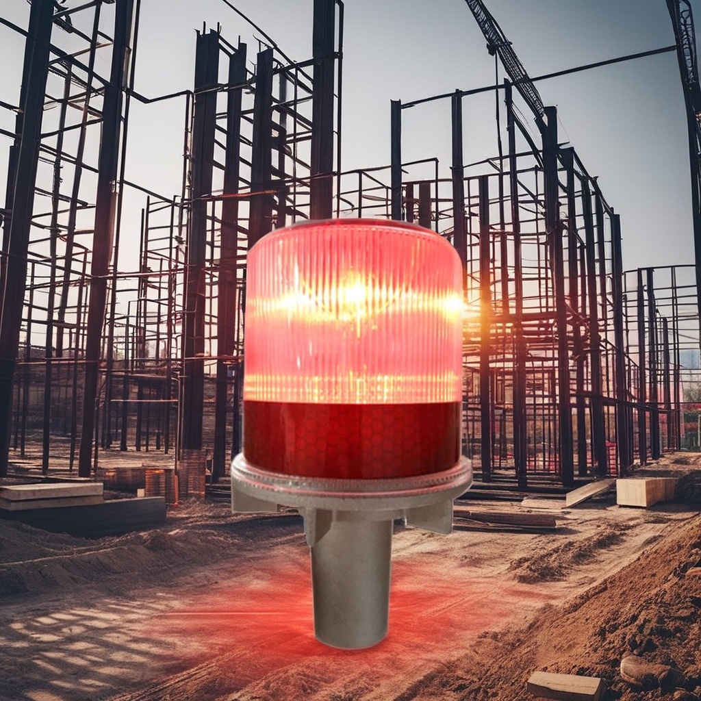 Solar LED Traffic Cone Light Blinker-Safety Warning Lamp