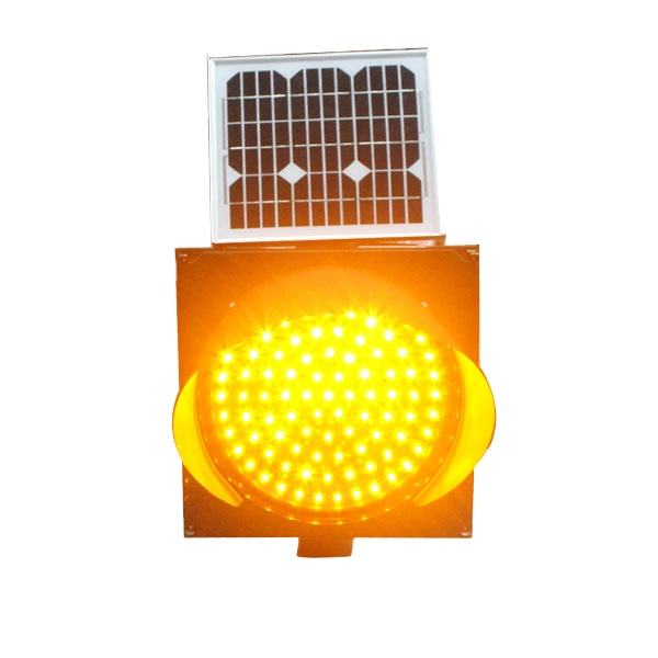 Solar Powered Led Flashing Beacon Yellow Red 300mm Strobe Warning Lights Blinking Lantern Warning Lights