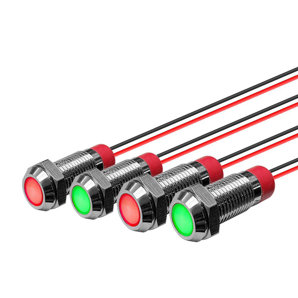 Factory Custom 12V LED Warning Light Amber Red Blue Emergency Strobe Beacon Flashing Lamp for Construction Vehicle