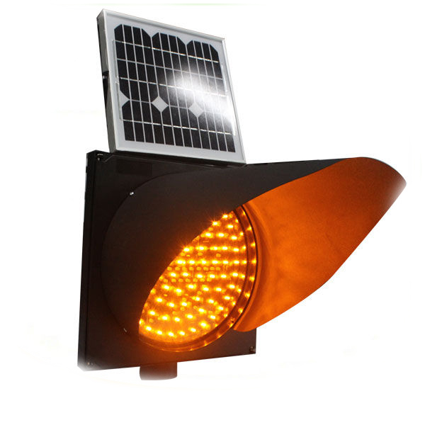 Solar Powered Led Flashing Beacon Yellow Red 300mm Strobe Warning Lights Blinking Lantern Warning Lights