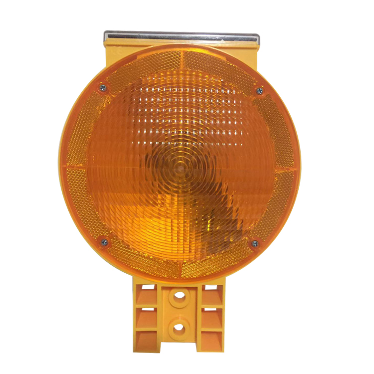 Solar Powered Road Construction Traffic Blinking Barricade Solar Warning Lights Obstacle Safety Flashing Light