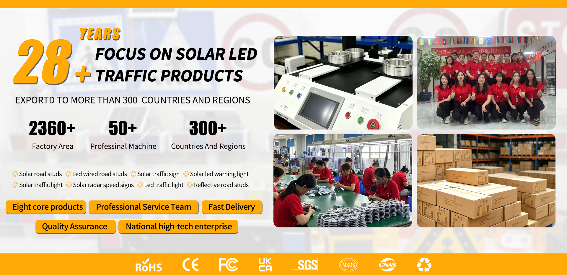 Solar Powered LED Triangle Warning Sign 600mm Pole Mounted Flashing IP65 Traffic Safety Light for Pedestrian Work Zone