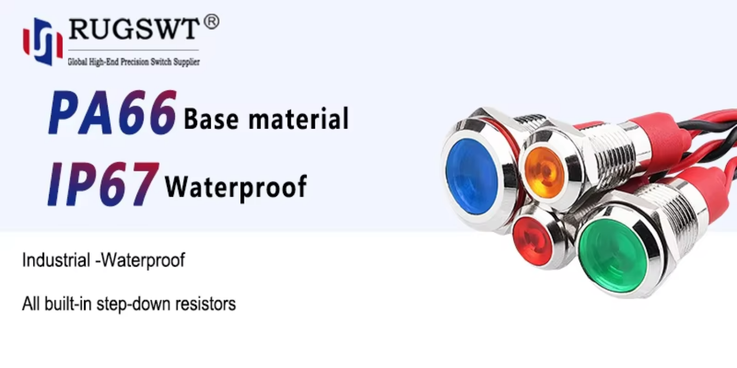 Factory Custom 12V LED Warning Light Amber Red Blue Emergency Strobe Beacon Flashing Lamp for Construction Vehicle