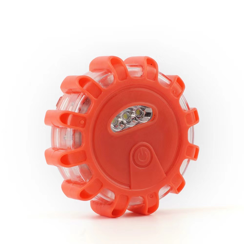 Emergency Smart LED Traffic Warning Strobe Light Road Flare with 12 Red + 3 SMD White LEDs and AAA Battery