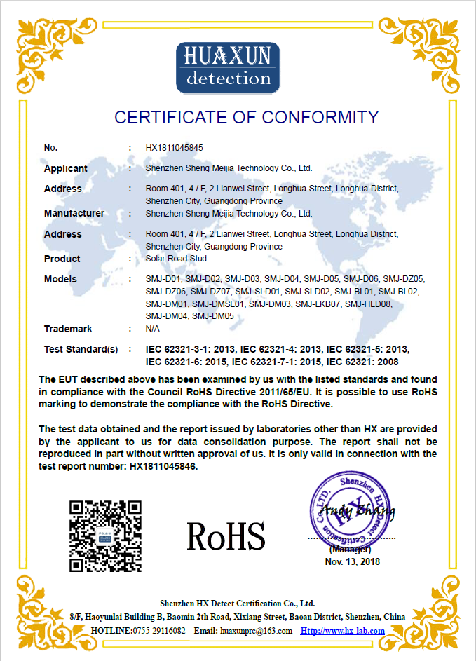 Certification Document