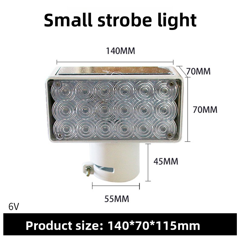 Factory Wholesale Solar Red Blue LED Strobe Light, Traffic Warning Beacon for Road Construction &amp; Emergency