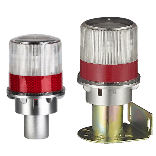 Road Solar Panel Warning Light Flashing Red Traffic Indicator Road Construction Safety Blinker Light Barricade Lights