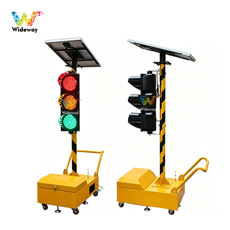 Wireless Distance 200-800 Meters Portable Temporary LED Solar Wireless Mobile Traffic Light