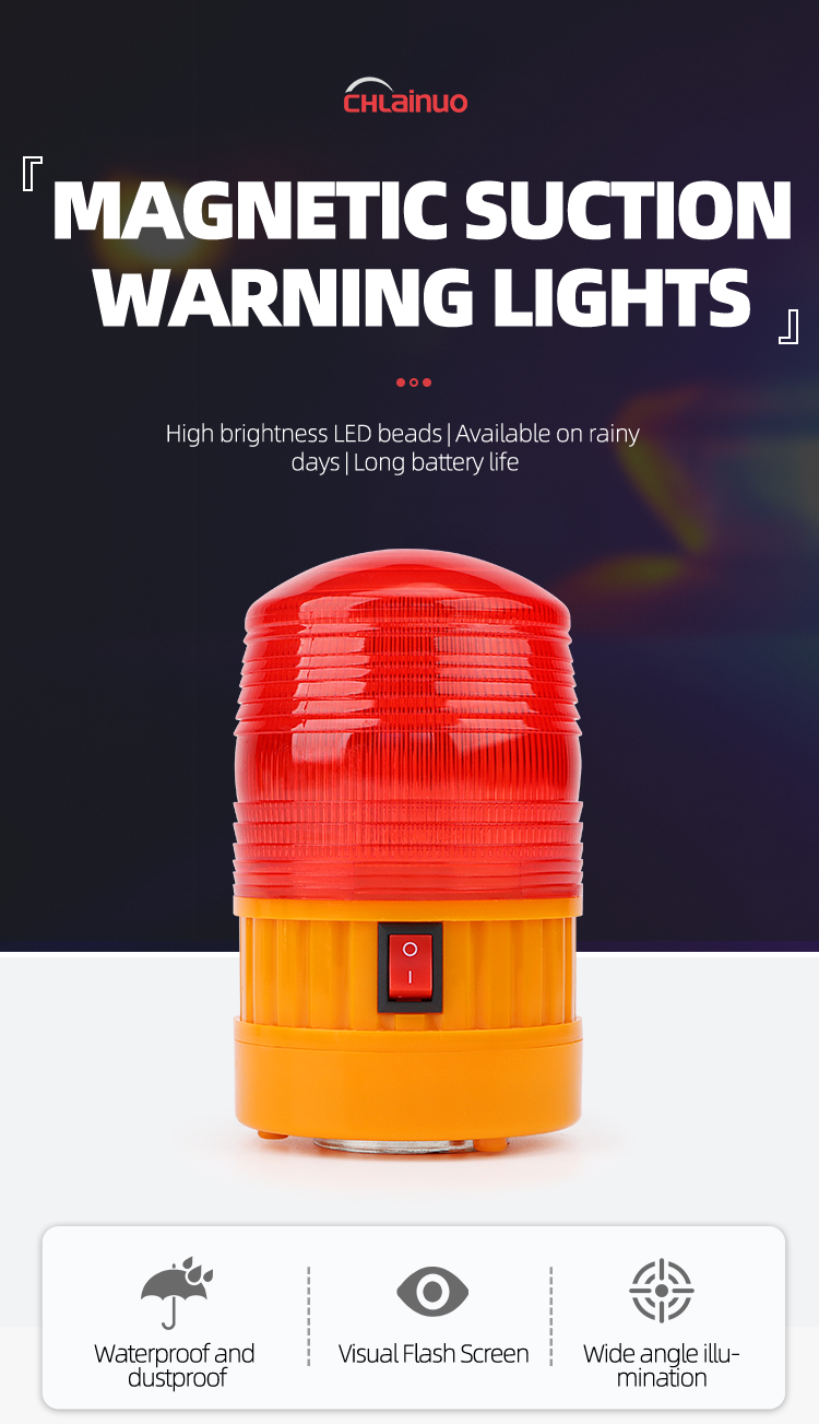 Light Magnetic Flashing Traffic Warning Light