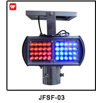 Solar chevron sign chevron warning light flashing light