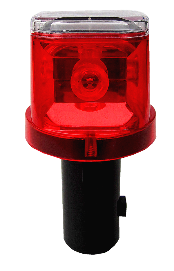 High Powered Solar PC Material LED Traffic Light with IP66 Waterproof 500m Visibility Nighttime Safety Warning Light