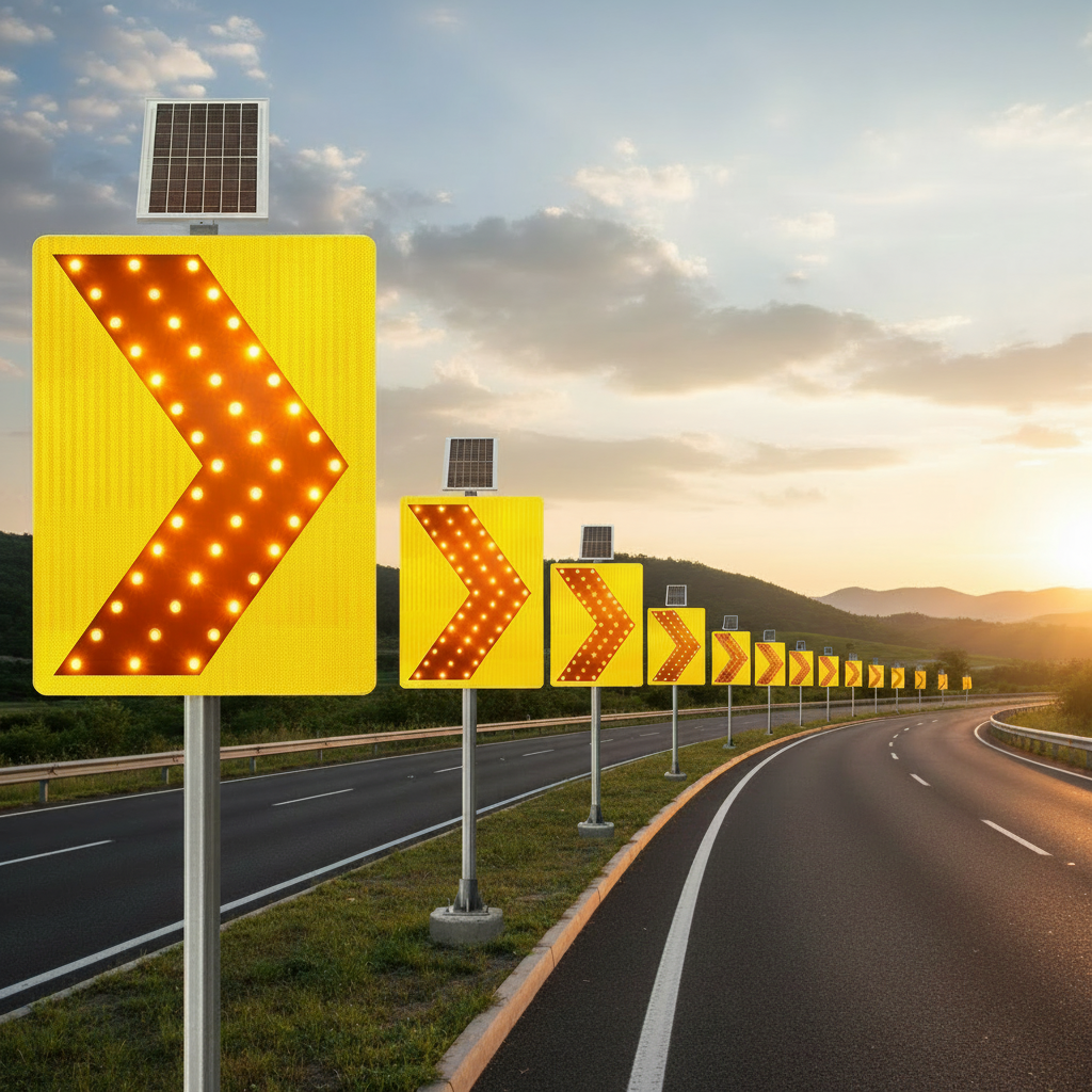 600x800mm Aluminum Herringbone V Shaped High Speed Curve Flashing Solar LED Chevron Arrow Traffic Sign Board Detachable Sides