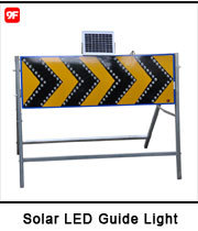 Solar chevron sign chevron warning light flashing light