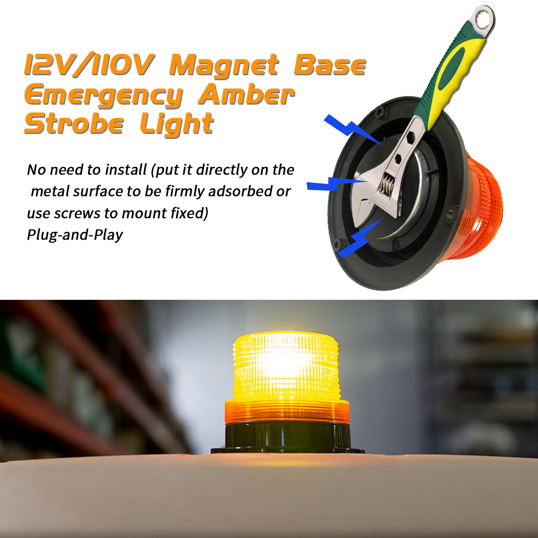 Toptree Car Emergency Led Warning Amber Strobe Light Sales Amber Beacon Lights