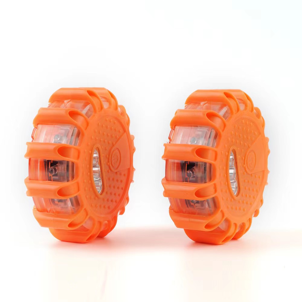 Emergency Smart LED Traffic Warning Strobe Light Road Flare with 12 Red + 3 SMD White LEDs and AAA Battery