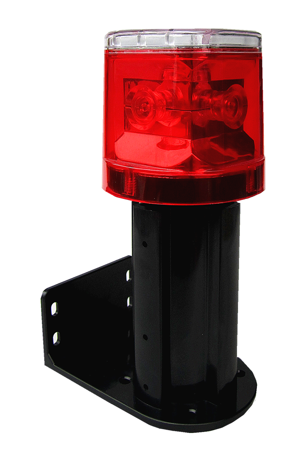 High Powered Solar PC Material LED Traffic Light with IP66 Waterproof 500m Visibility Nighttime Safety Warning Light