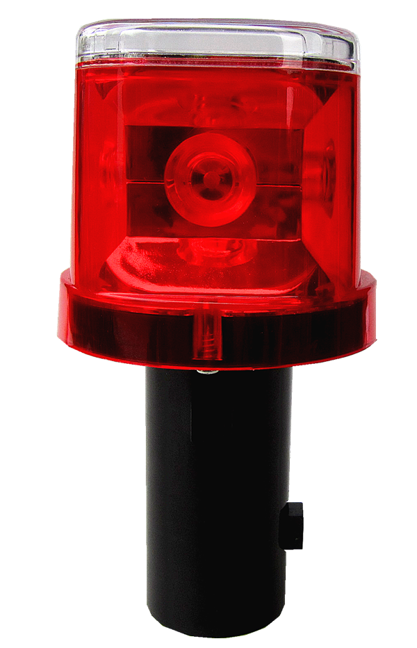 High Powered Solar PC Material LED Traffic Light with IP66 Waterproof 500m Visibility Nighttime Safety Warning Light