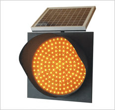 Strobe Led Solar Caution Lamp Flashing Traffic Safety Warning Light