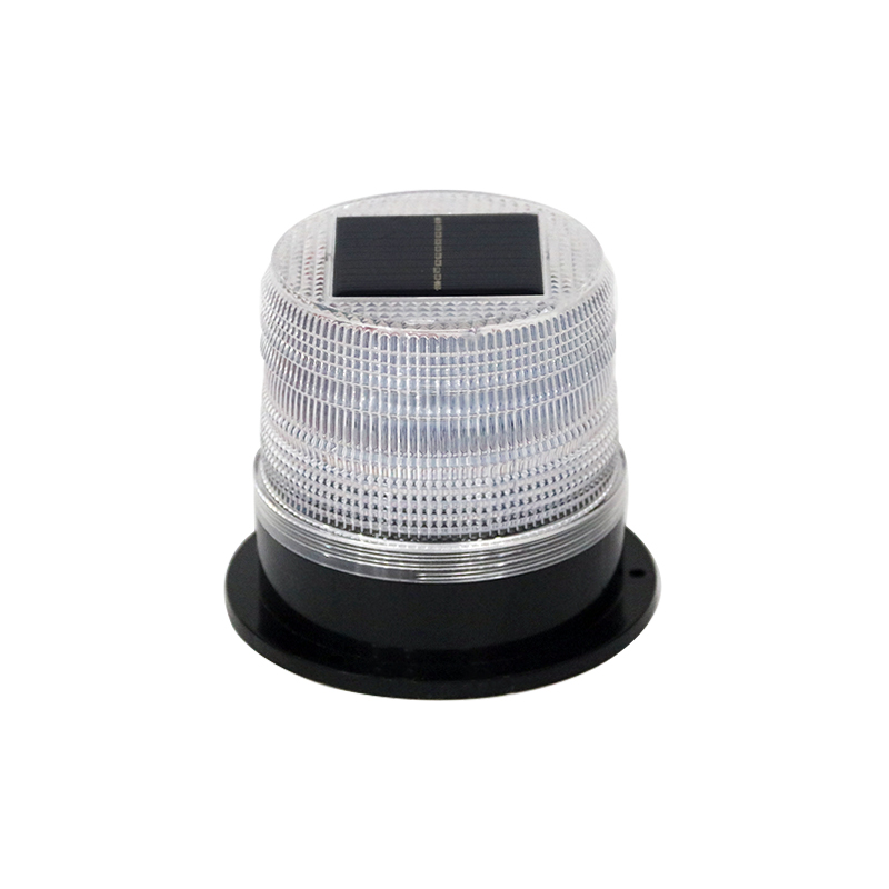 Magnetic Light-controlled Flashing Road Construction Beacon, Vehicular Traffic Safety LED Solar-powered Warning Light