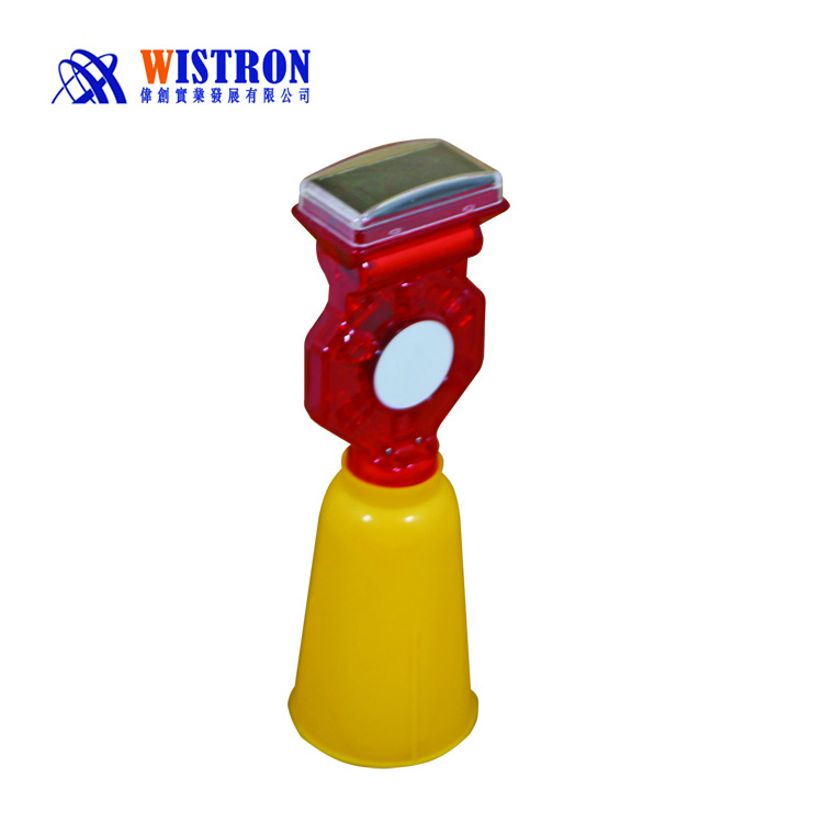 Solar Powered Road Construction Traffic Blinking Barricade Solar Warning Lights Obstacle Safety Flashing Light