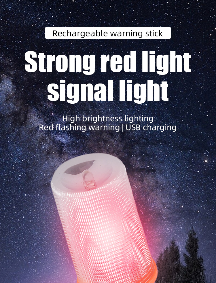 BOLI Red Green Flashing LED Traffic Safety Light with 3M Magnetic Base High Intensity Prismatic Reflective for Roadway Warning