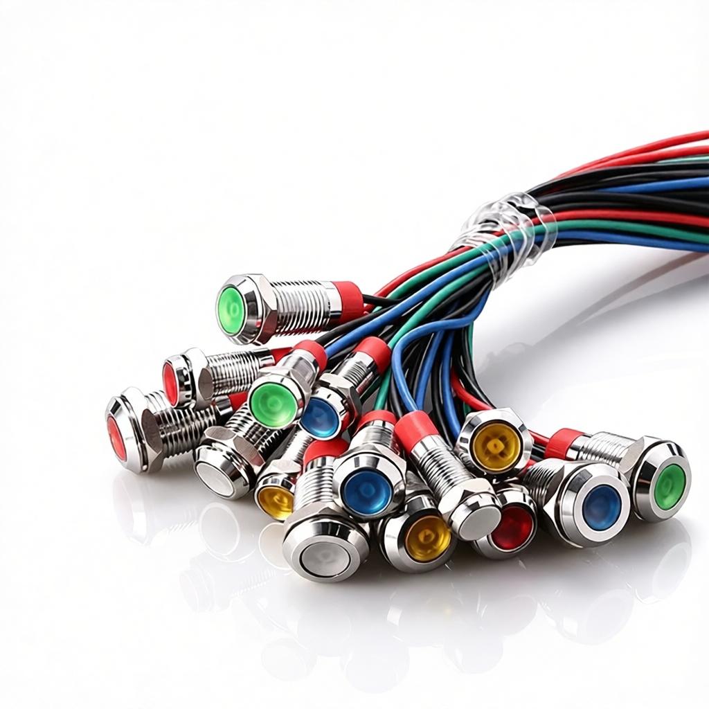 Factory Custom 12V LED Warning Light Amber Red Blue Emergency Strobe Beacon Flashing Lamp for Construction Vehicle