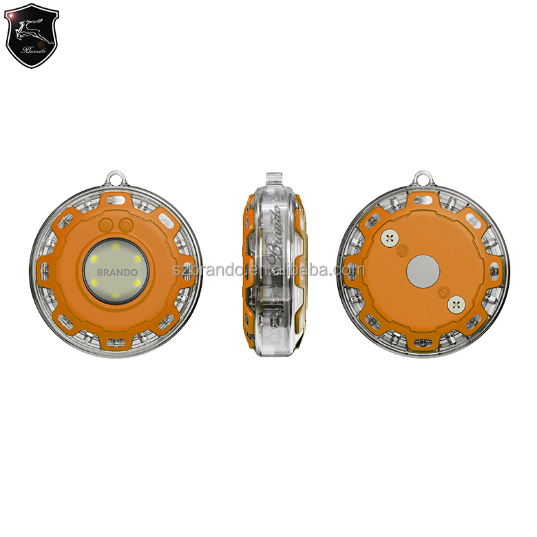 High Brightness Rechargeable Strobe Light Amber Magnetic Traffic Warning Light