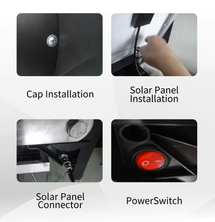 Red Yellow Amber Road Safety Blinker Solar Powered Led Flashing Warning Warning Light for for Highway, Mine & Construction Site