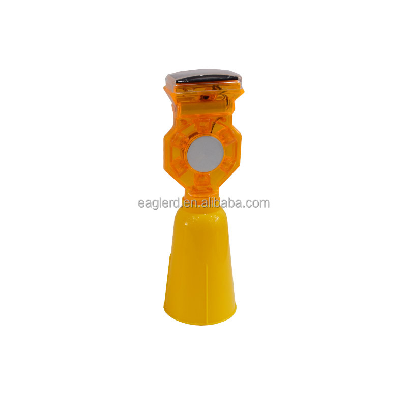 Flash LED Solar Warning Blinker Light for Traffic Cone