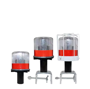 Solar LED Traffic Cone Light Blinker-Safety Warning Lamp