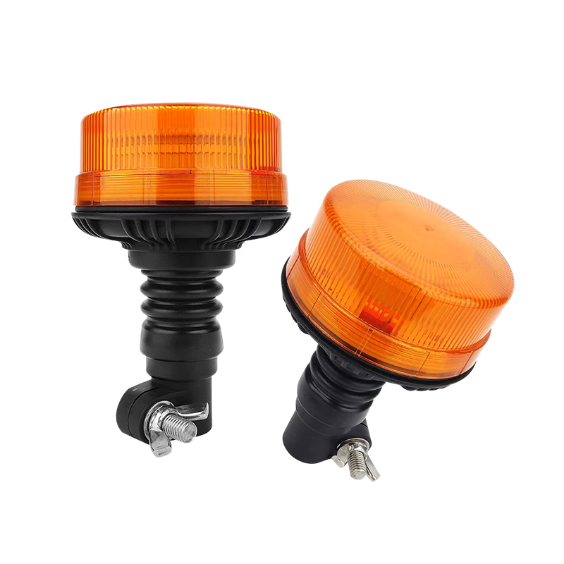 Emark Approved Waterproof Amber LED Beacon Signal Light Warning Flashing Rotating Flexible DIN Pole Tractor Light