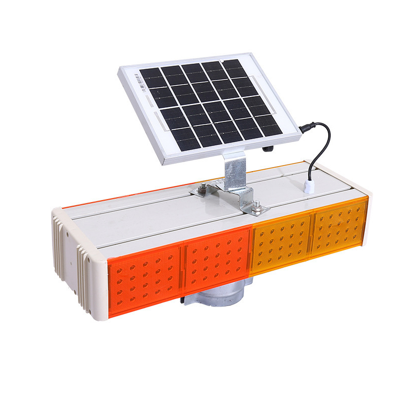 Solar Strobe Portable Light Traffic Flashing Lights Road Red Blue Led Warning Lamp