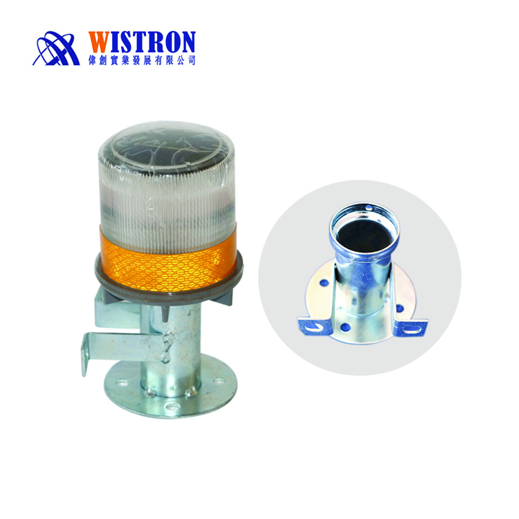 Solar Powered Road Construction Traffic Blinking Barricade Solar Warning Lights Obstacle Safety Flashing Light