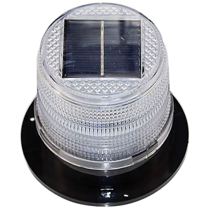 Solar Charging Plastic LED Warning Light Traffic Emergency Strobe