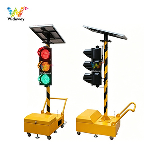 Portable Temporary LED Solar Wireless Mobile Traffic Light