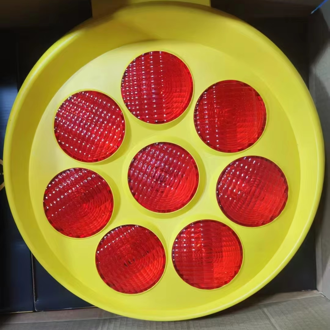 Wholesale Price Sunflower Strobe Solar Amber LED Flashing Led Traffic Warning Light for Traffic Road Safety Strobe Light