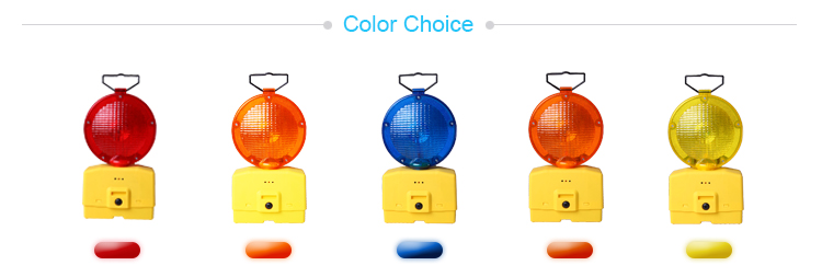 Solar Powered Road Construction Traffic Blinking Barricade Solar Warning Lights Obstacle Safety Flashing Light